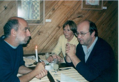 José Fliman con Cristián Skewes y señora, Kalu - small