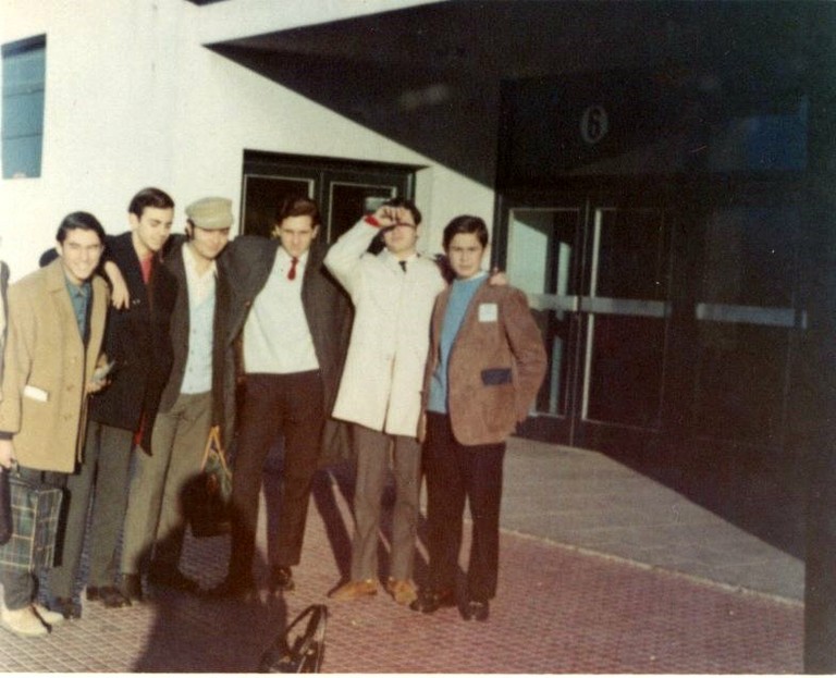 Edgar Bogolasky, Mendel Kanonitsch y otros, viaje de estudios 1966 - big
