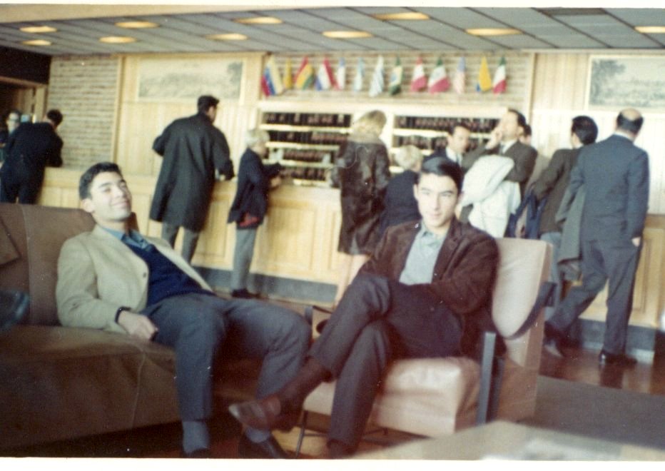 José Claudio Bogolasky y Edgar Bogolasky, Hotel Columbia Palace, Montevideo, viaje de estudios 1966