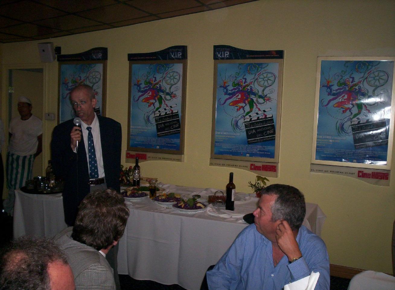 Bernardo Chauveau en su discurso