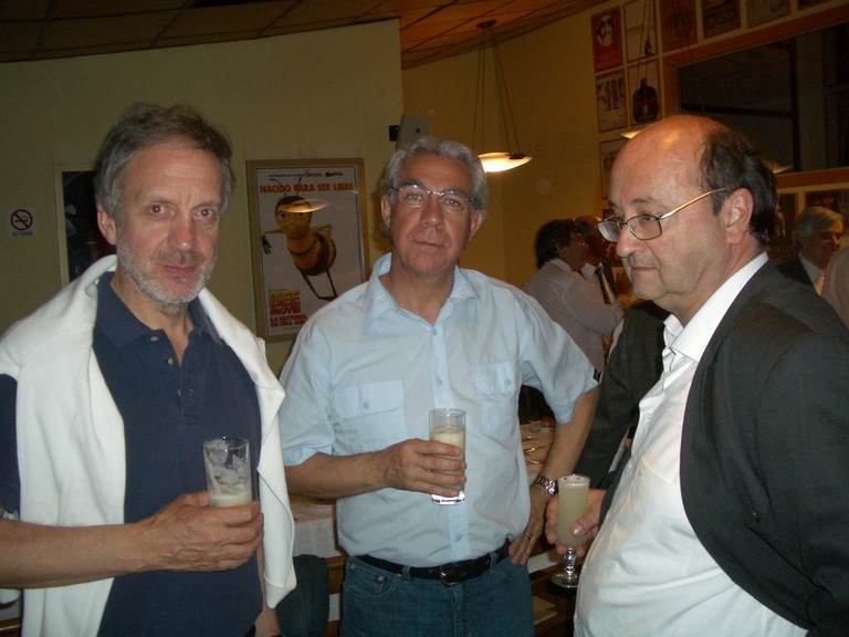 Jorge Skarmeta, Ernesto Aracena y Cristián Skewes - big