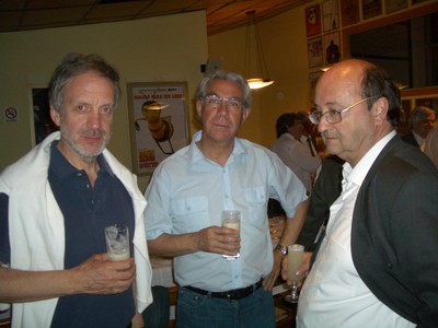 Jorge Skarmeta, Ernesto Aracena y Cristián Skewes - small